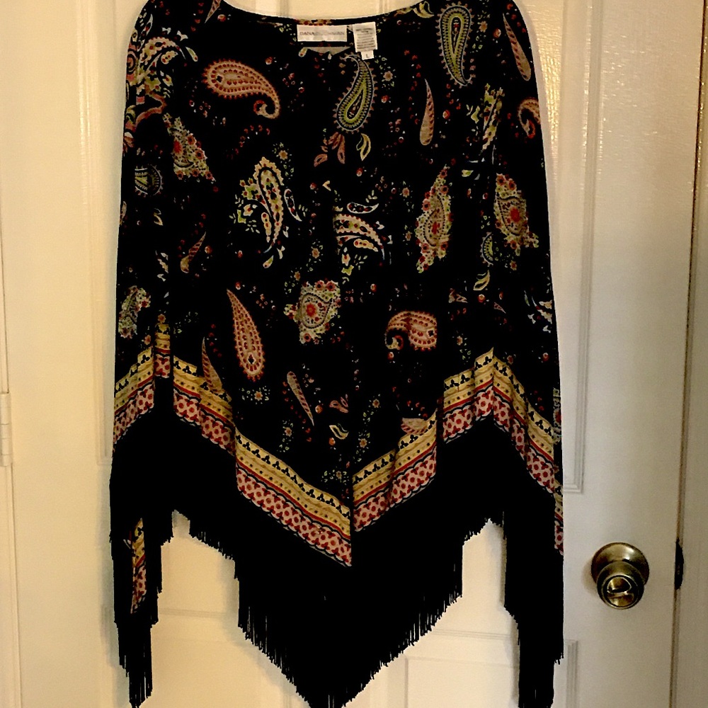DANA BUCHMAN- Kimono/poncho style shirt